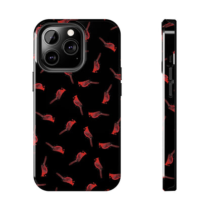 Cardinal iPhone Case Black – Premium Tough Phone Cover for Bird Lovers