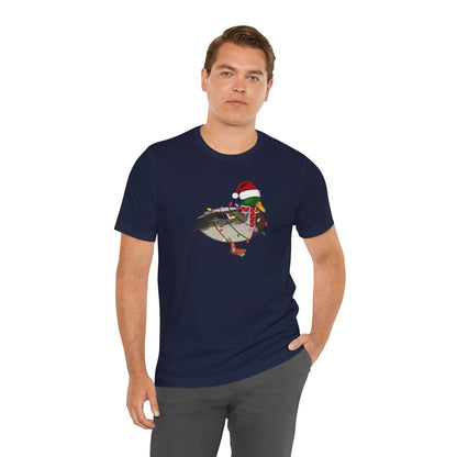 Mallard with Fairy Lights Christmas Bird T-Shirt