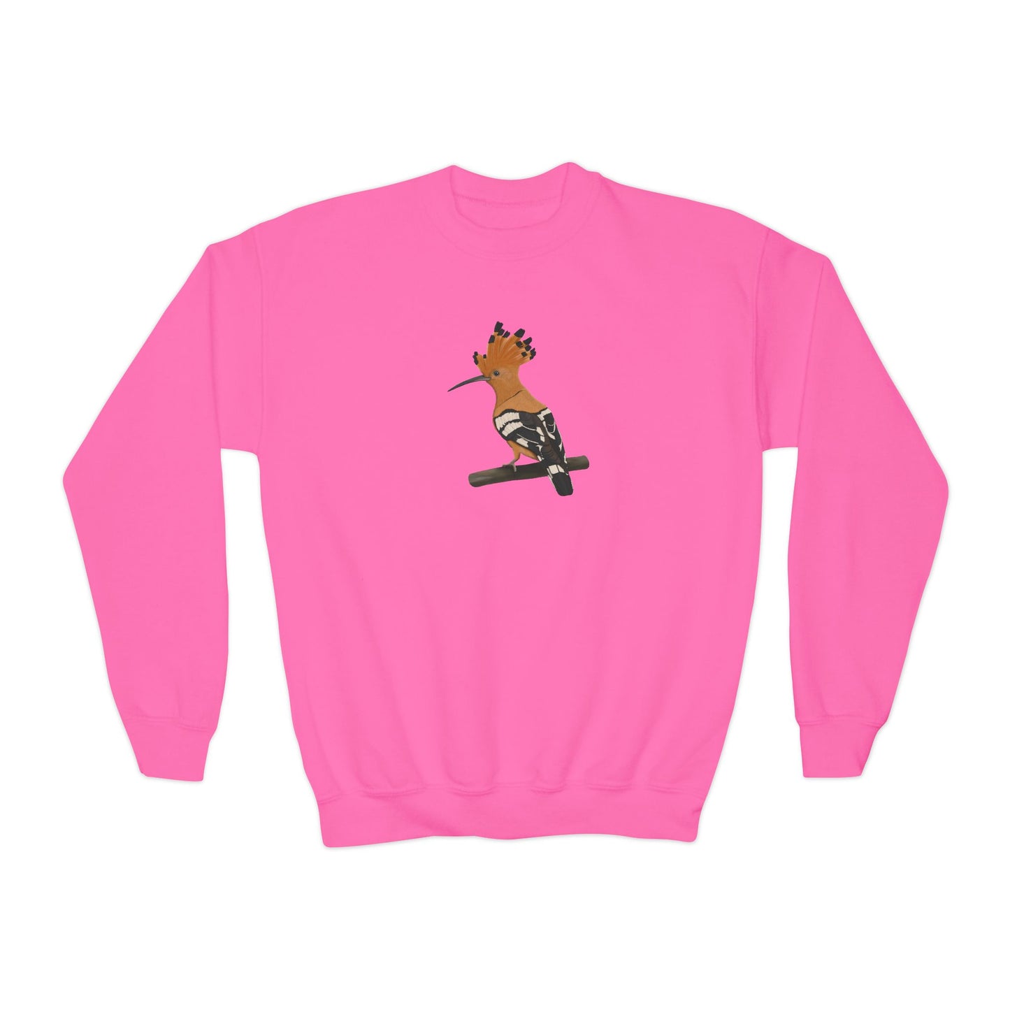 Hoopoe Bird Birdwatching Youth Crewneck Sweatshirt