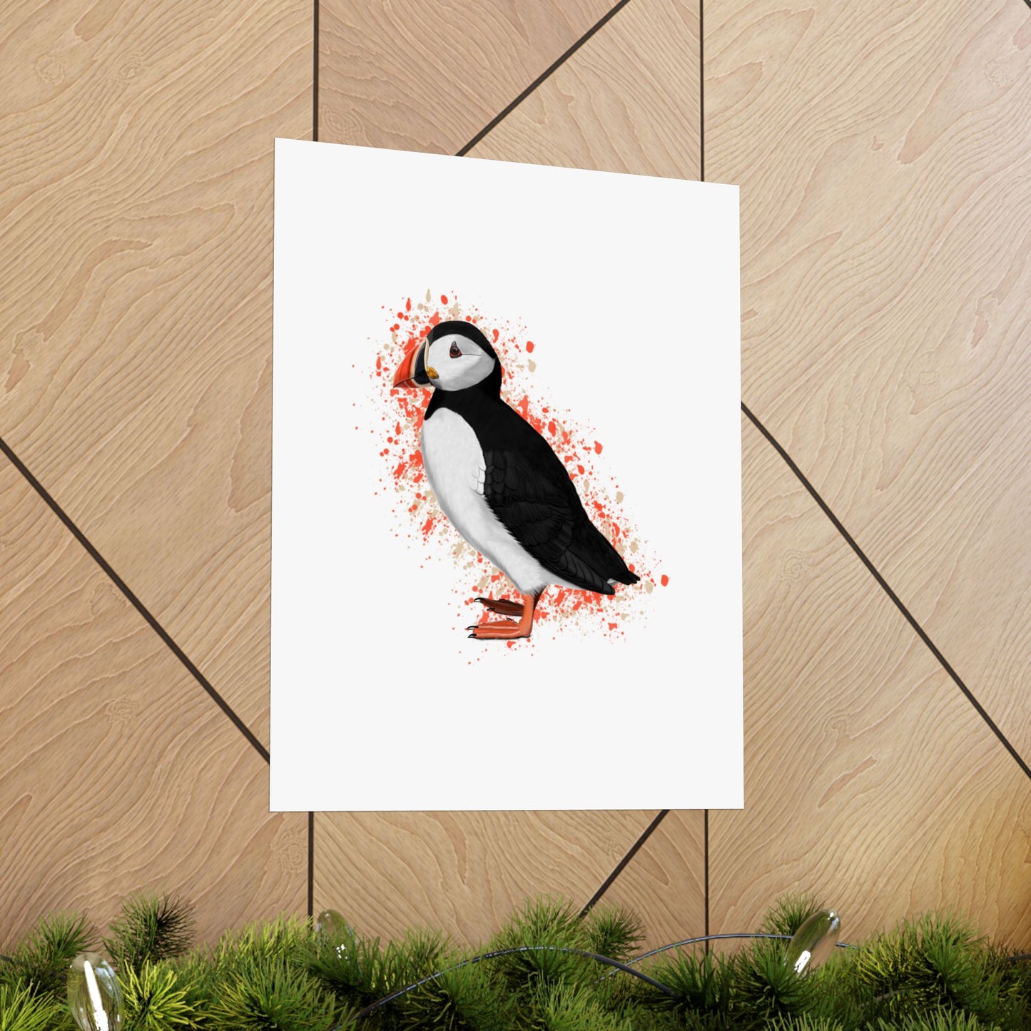 Puffin Bird Artwork Matte Poster