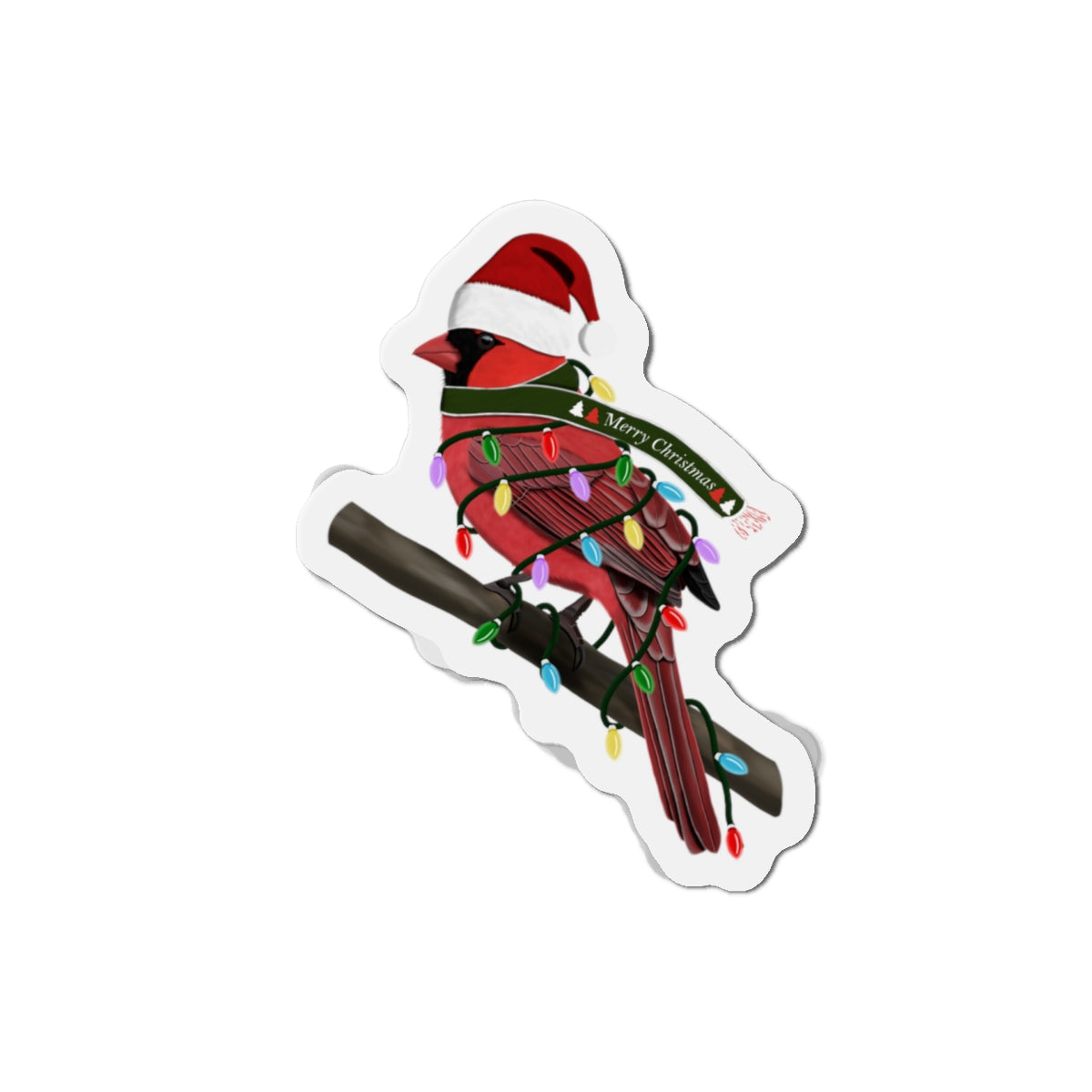 Cardinal Home Decor – bird magnet and Christmas style