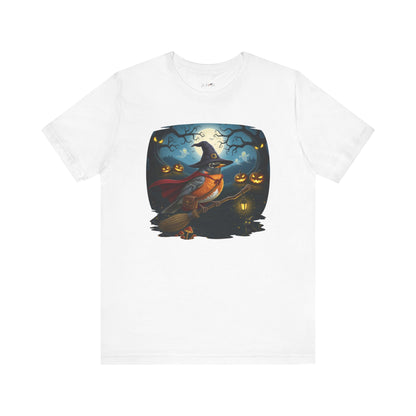 American Robin Halloween Bird T-Shirt - Spooky Halloween Costume for Bird Lovers