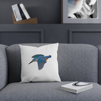 Eisvogel Vogel Kissen – Dekokissen mit Vogelmotiv für Vogelliebhaber und Vogelbeobachter