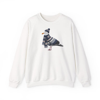 Möwe in Strick Weihnachts-Sweatshirt | Unisex Vogel Sweater für Vogelfreunde & Vogelbeobachter