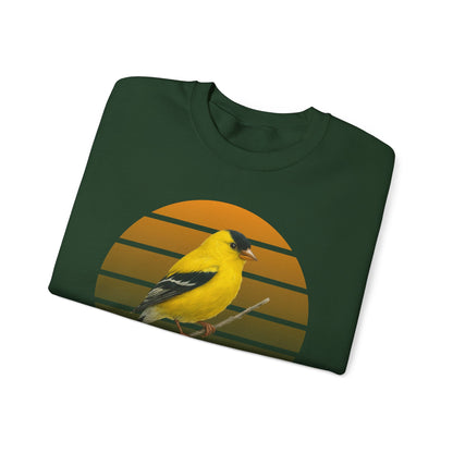 American Goldfinch Sweatshirt | Unisex Bird Lover Pullover | Wildlife Birder Gift | Songbird Crewneck