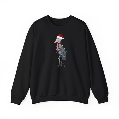 Schuhschnabel Weihnachts-Sweatshirt | Unisex Vogel Sweater für Vogelfreunde & Vogelbeobachter