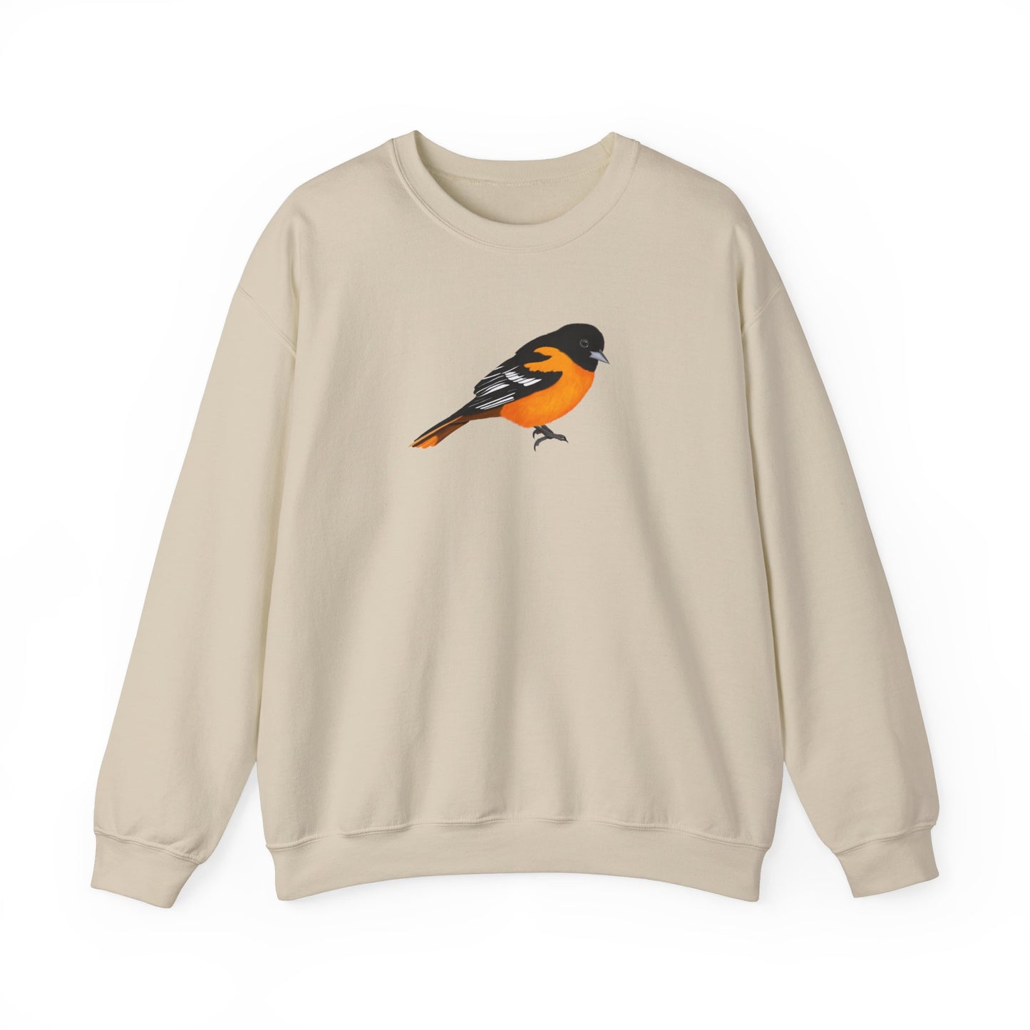 Baltimore Oriole Bird Watcher Biologist Crewneck Sweatshirt