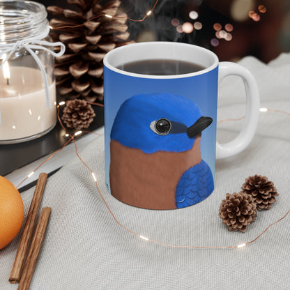 Bluebird Bird Ceramic Mug 11oz - jz.birds