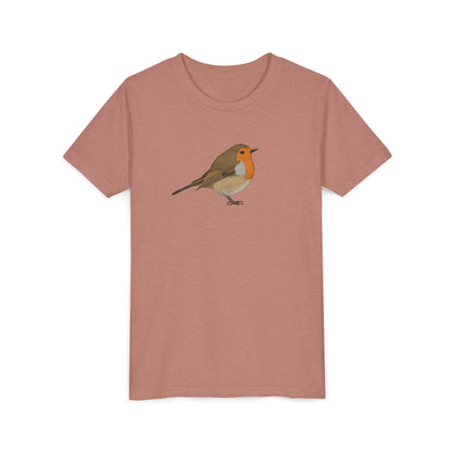 European Robin Birding & Birdwatching Bird Youth T-Shirt