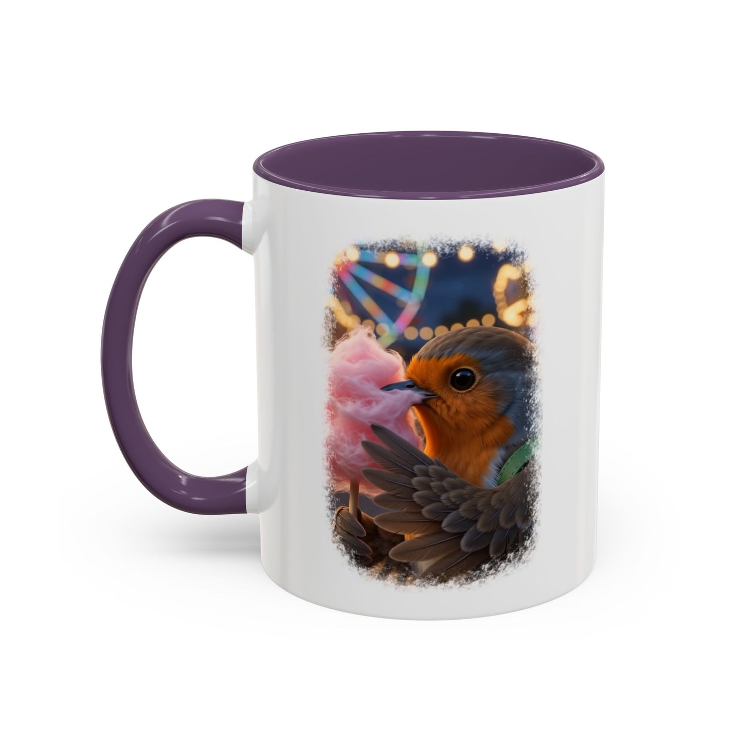Robin Rosi Pink Cotton Candy Premium Mug for Bird Lovers