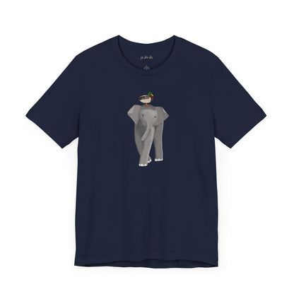 Elephant with Mallard Duck Birds Birding & Birdwatching T-Shirt