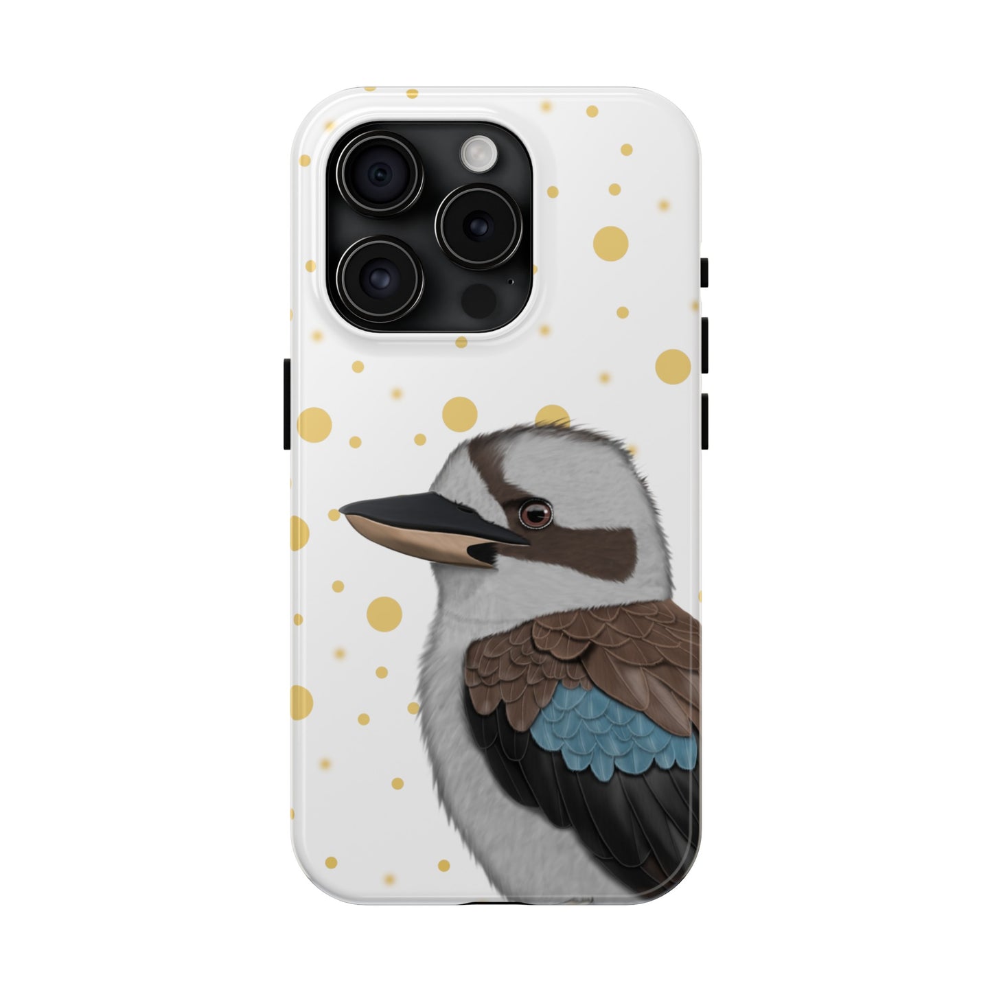 Kookaburra Bird Art Tough Phone Case White