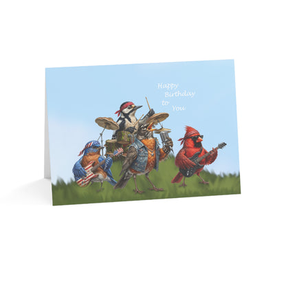 The Backyard Birds Birthday Card – Premium Matte Happy Bird Greeting Cards – and style