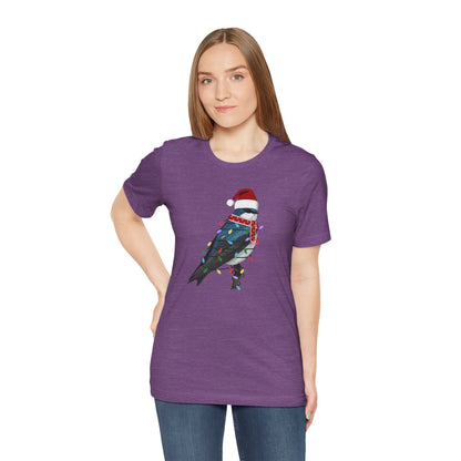 Tree Swallow with Fairy Lights Christmas Bird T-Shirt