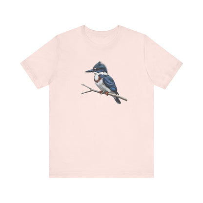 Belted Kingfisher T-Shirt | Unisex Bird Lover Tee | Wildlife Bird Watcher Gift