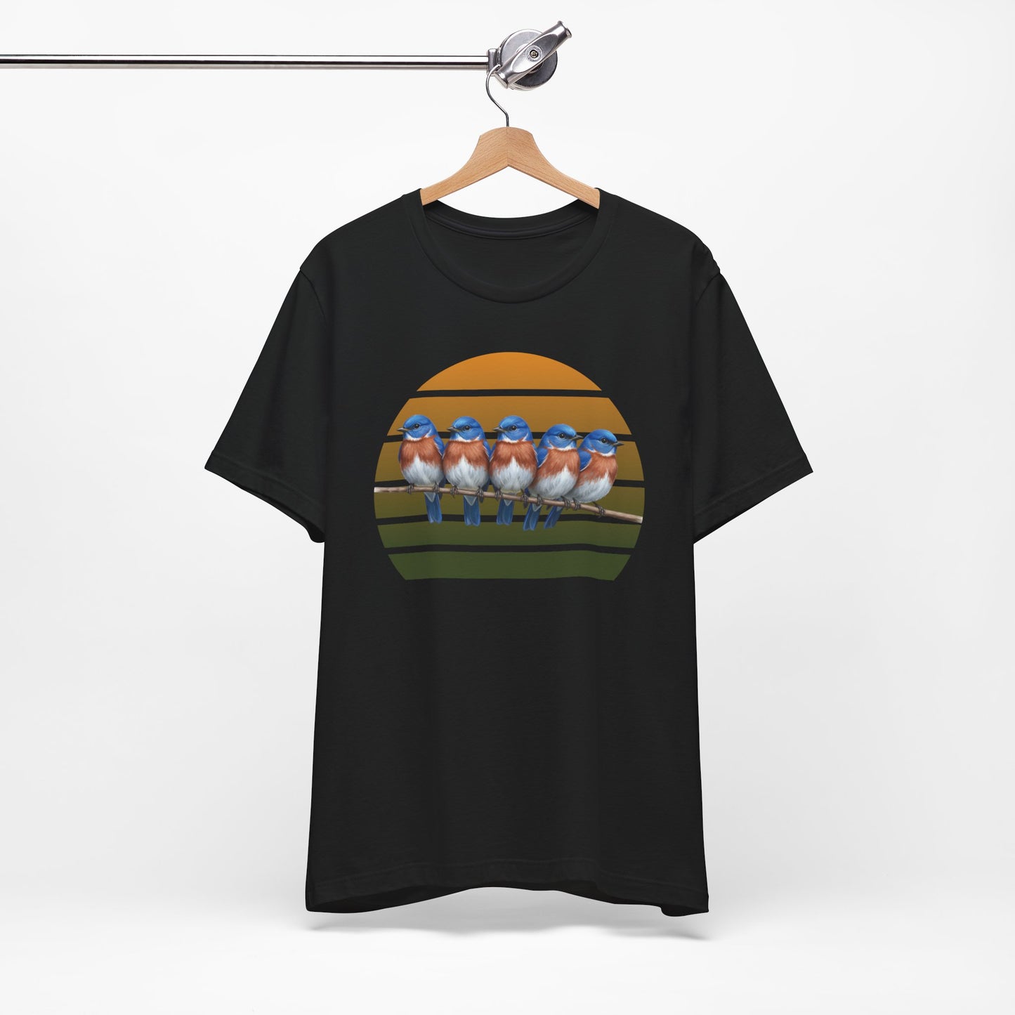 Bluebird Premium T-Shirt | Unique Birdwatcher & Birder Gift by jz.birds