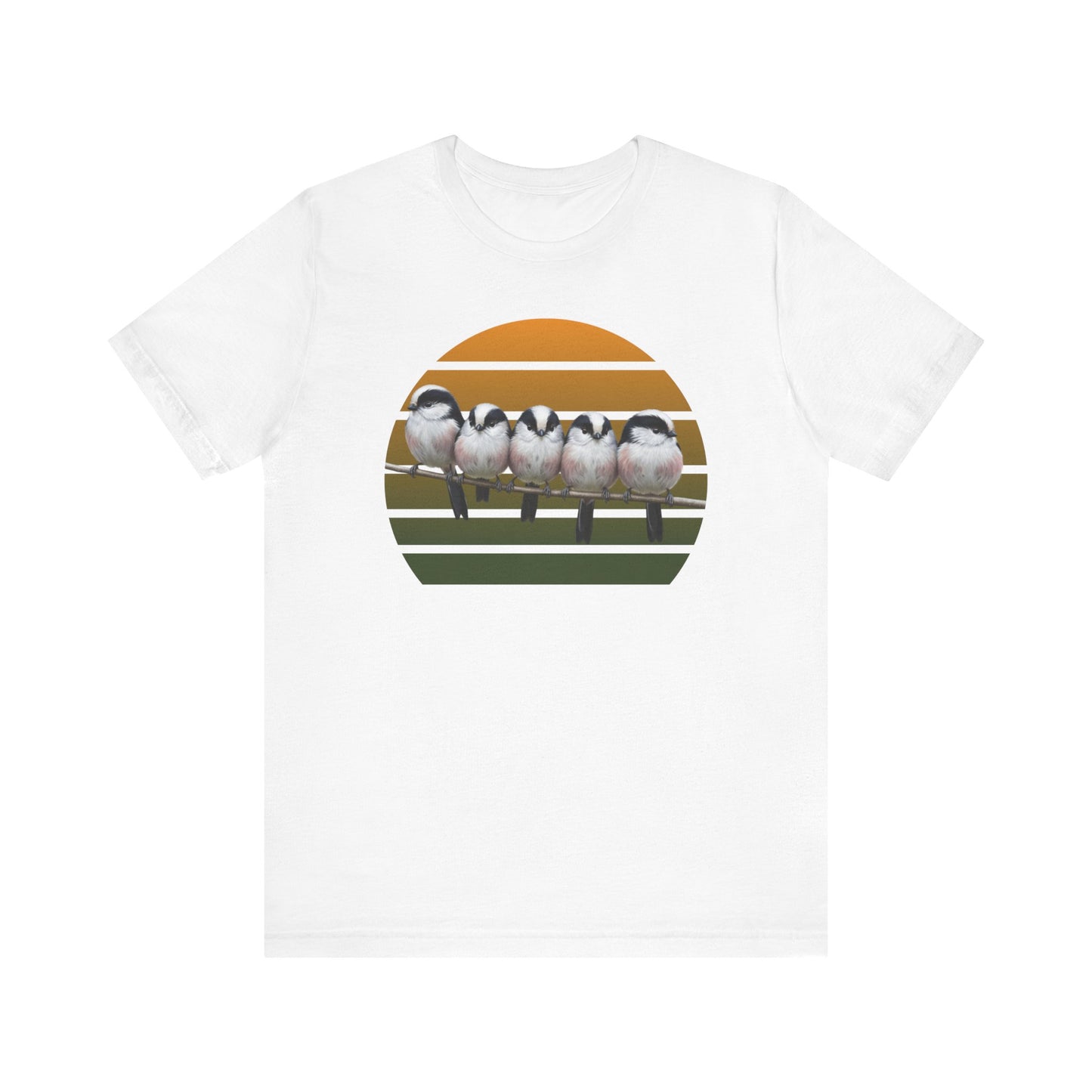 Schwanzmeisen Premuim T-Shirt | Geschenk für Vogelbeobachter | jz.birds
