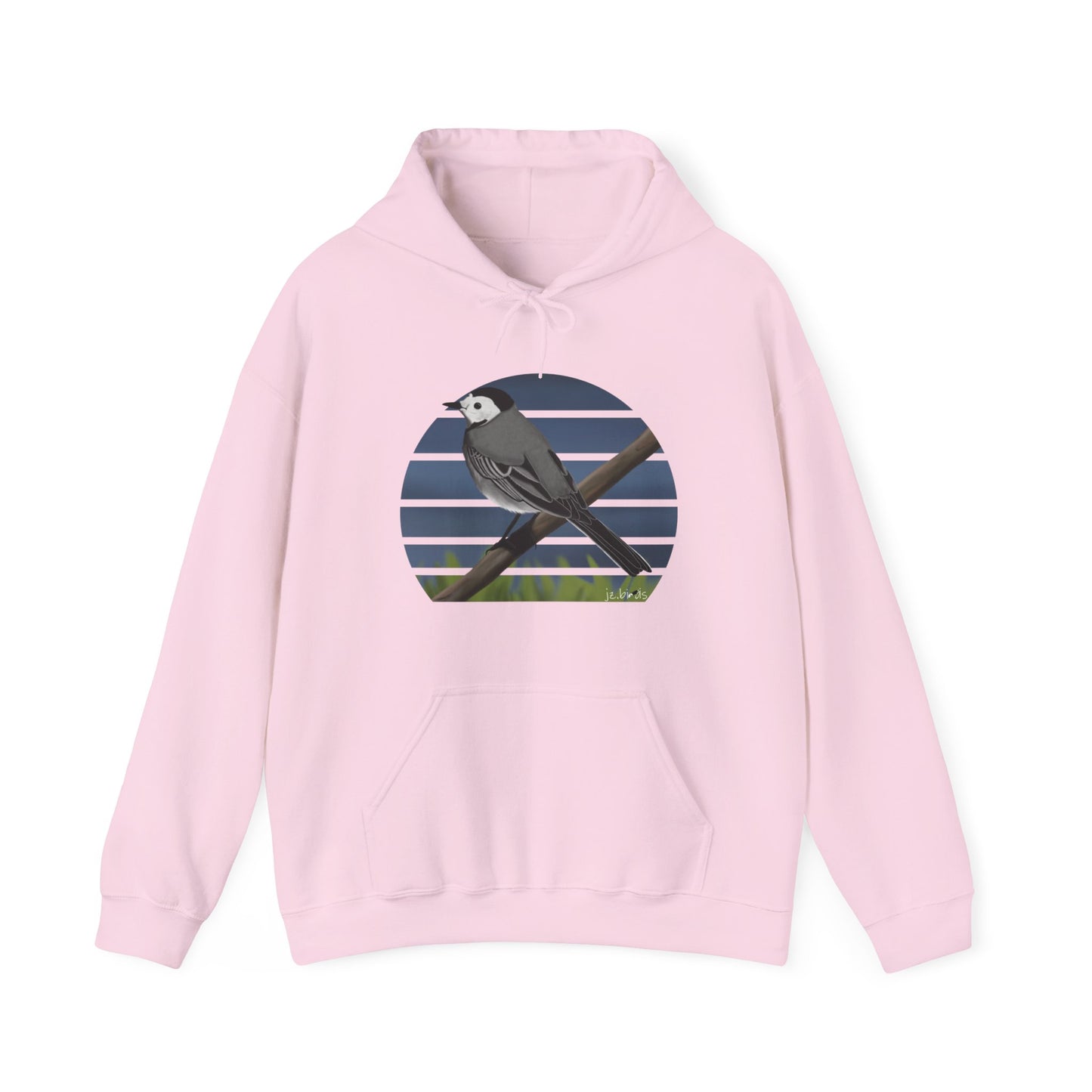 White Wagtail Bird Hoodie