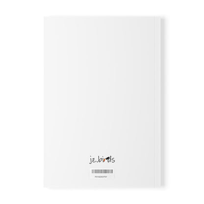 Eisvogel Vogel Notizbuch Weiß A5 Softcover 150 Seiten Liniert