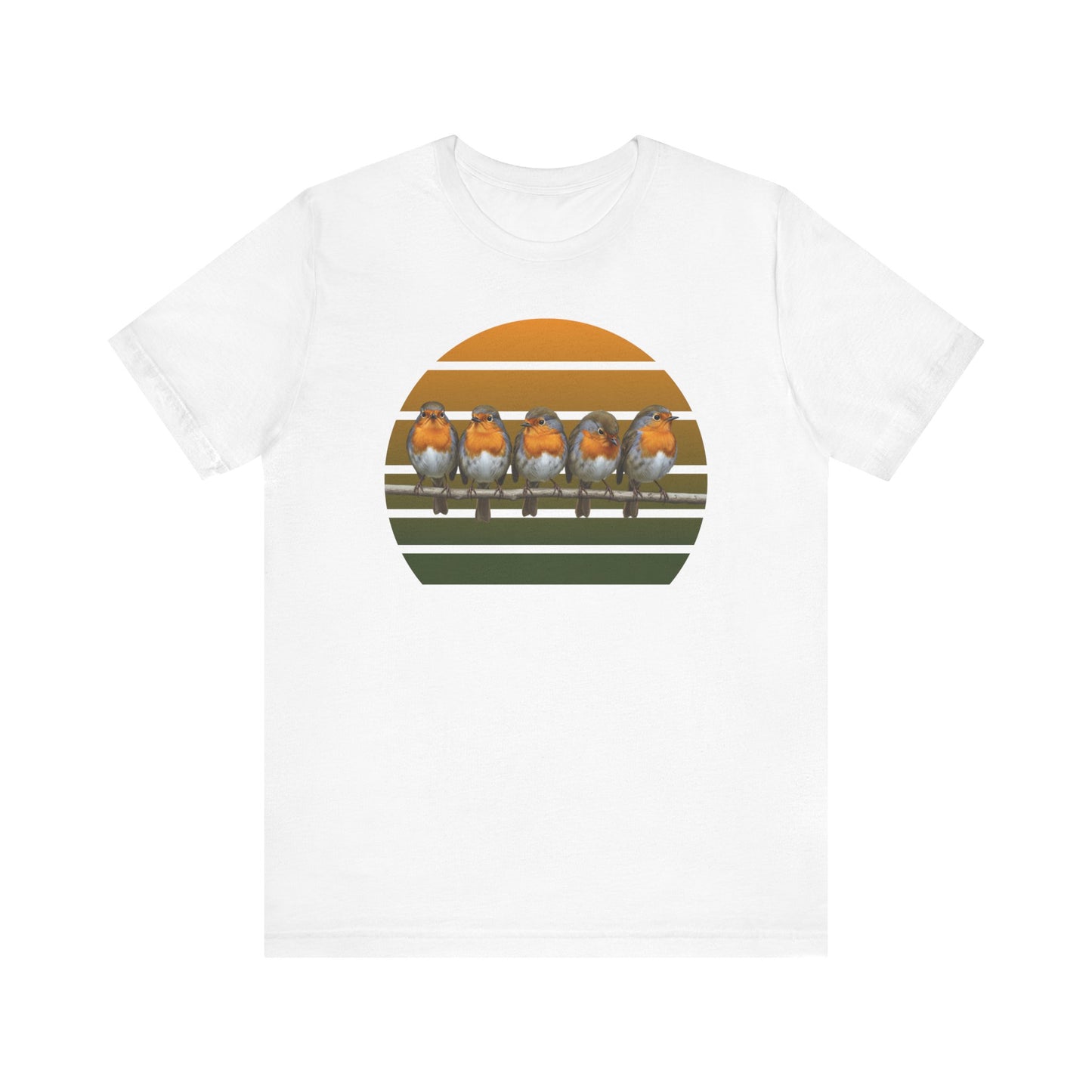 Rotkehlchen Premuim T-Shirt | Geschenk für Vogelbeobachter | jz.birds