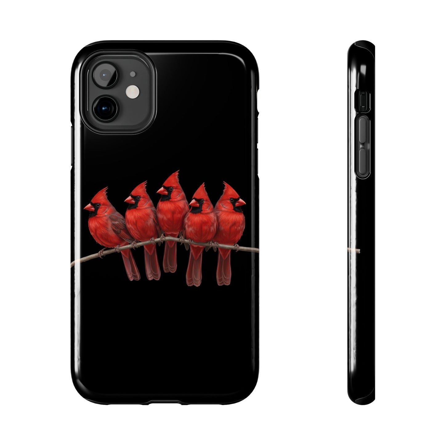 Cardinal Dual-Layer iPhone Case with Bird Art – The Perfect Gift for Ornithologists & Bird Lovers