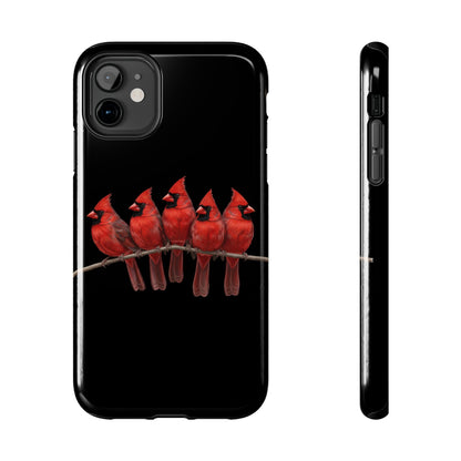 Cardinal Dual-Layer iPhone Case with Bird Art – The Perfect Gift for Ornithologists & Bird Lovers