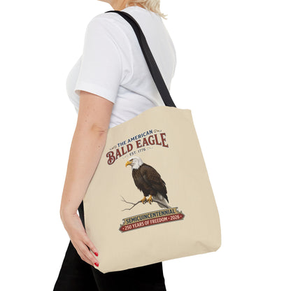 Vintage American Bald Eagle Tote Bag | US 250th Anniversary Semiquincentennial