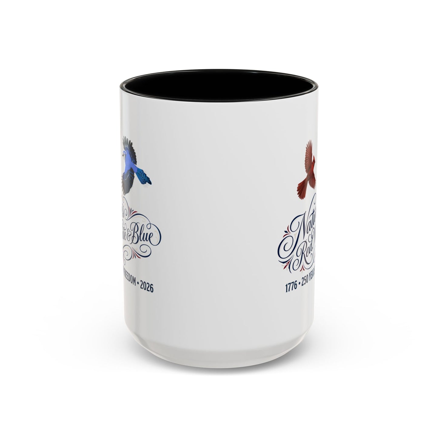 Cardinal & Blue Jay America 250 Mug | Red, White & Blue Ceramic Cup