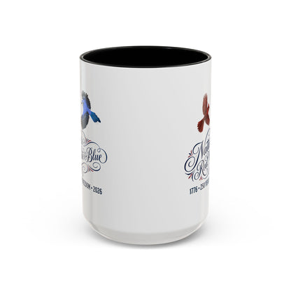 Cardinal & Blue Jay America 250 Mug | Red, White & Blue Ceramic Cup