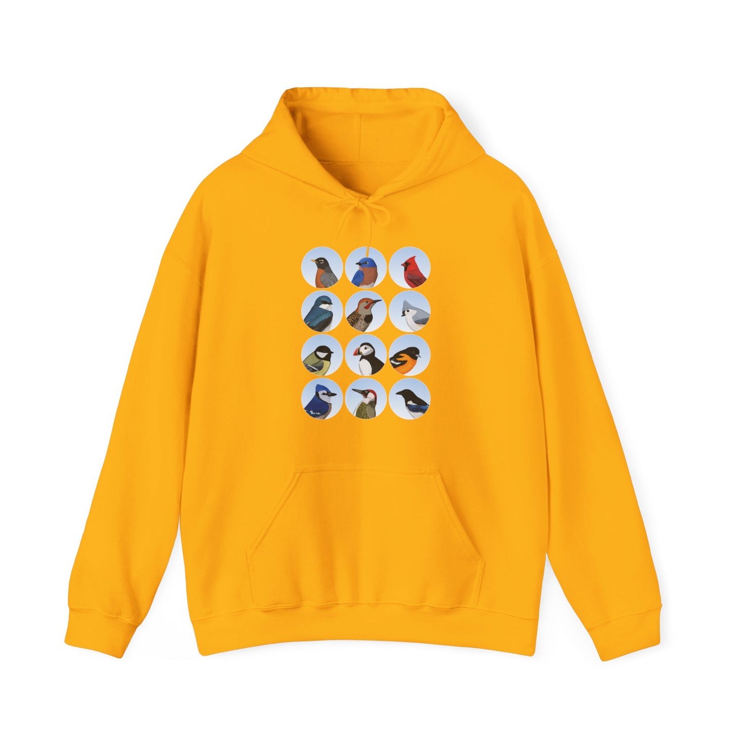 Birds Hoodie Bluebird Cardinal Blue Jay Robin Oriole Bird Lover & Bird Watcher