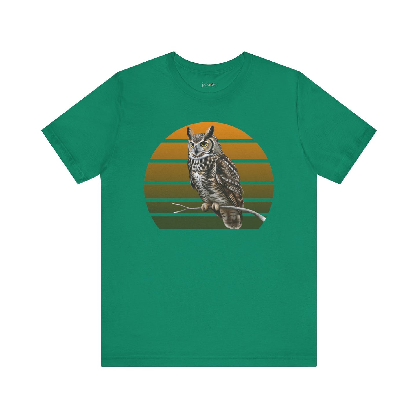 Great Horned Owl T-Shirt | Bird Lover & Birder Retail Fit Apparel | Unisex Wildlife Raptor Tee
