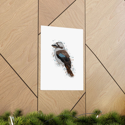 Kookaburra Bird Artwork Matte Poster