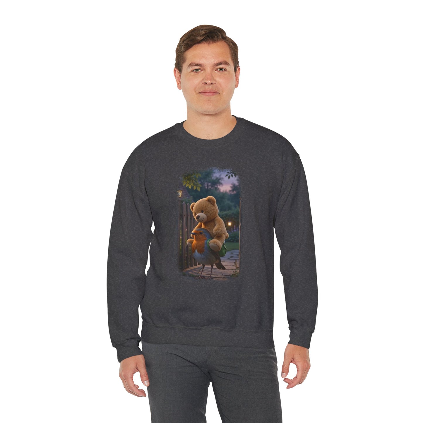 Robin Rosi Giant Teddy Bear Premium Sweatshirt for Bird Lovers