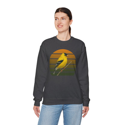 American Goldfinch Sweatshirt | Unisex Bird Lover Pullover | Wildlife Birder Gift | Songbird Crewneck