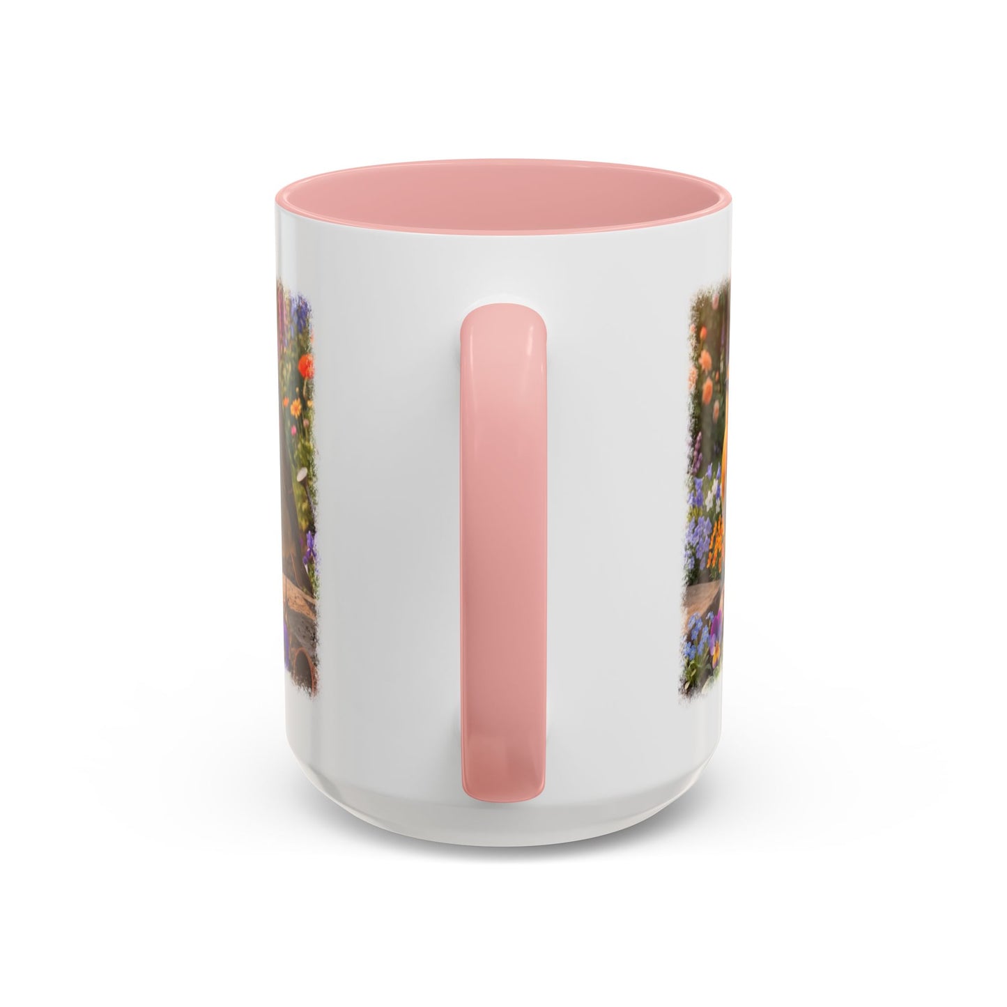Robin Rosi Flower Bed Mug - Cute Backyard Bird Watcher Gift