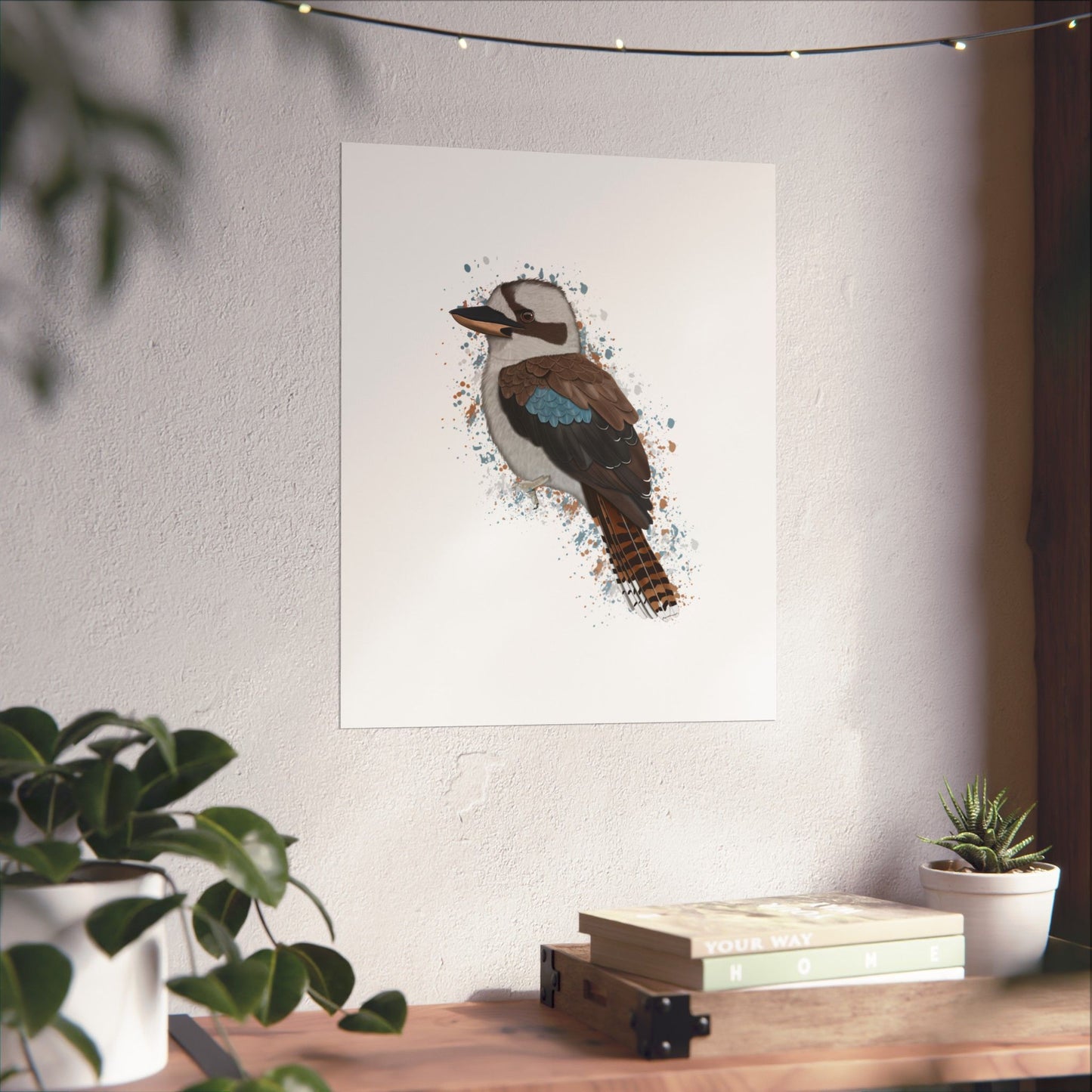 Kookaburra Bird Artwork Matte Poster