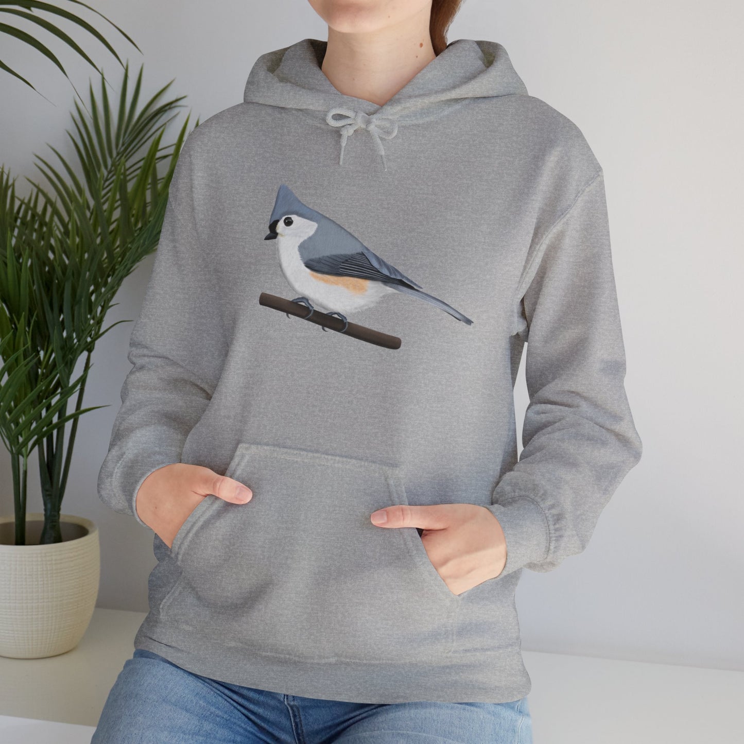 Tufted Titmouse Bird Birdwatching Birder Hoodie