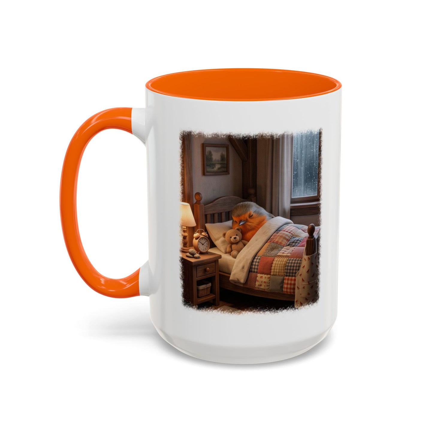 Robin Rosi Sleeping in Bed Mug for Bird Lovers