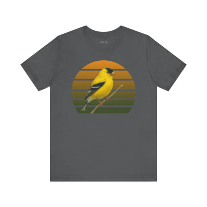 American Goldfinch T-Shirt | Unisex Retail Fit Bird Lover Tee | Wildlife Birder Gift