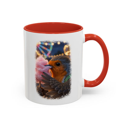 Robin Rosi Pink Cotton Candy Premium Mug for Bird Lovers