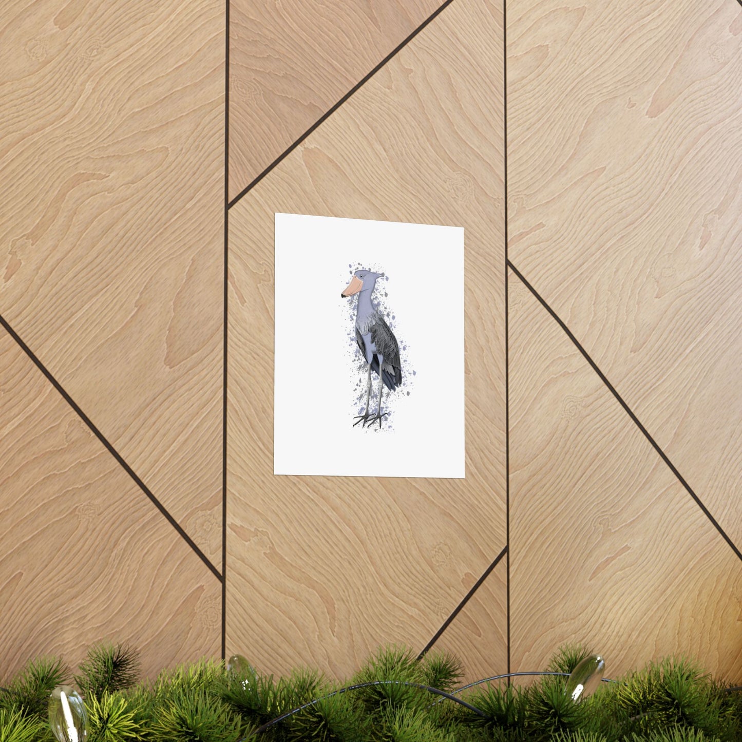 Shoebill Bird Artwork Matte Poster