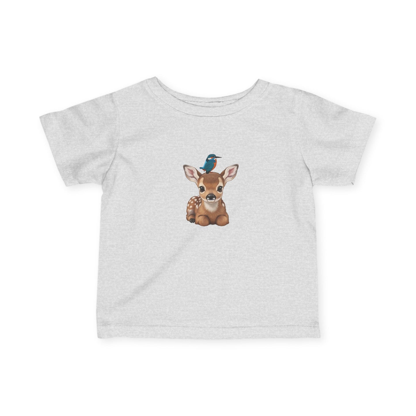 Fawn Baby & Toddler T-Shirt with Kingfisher Bird
