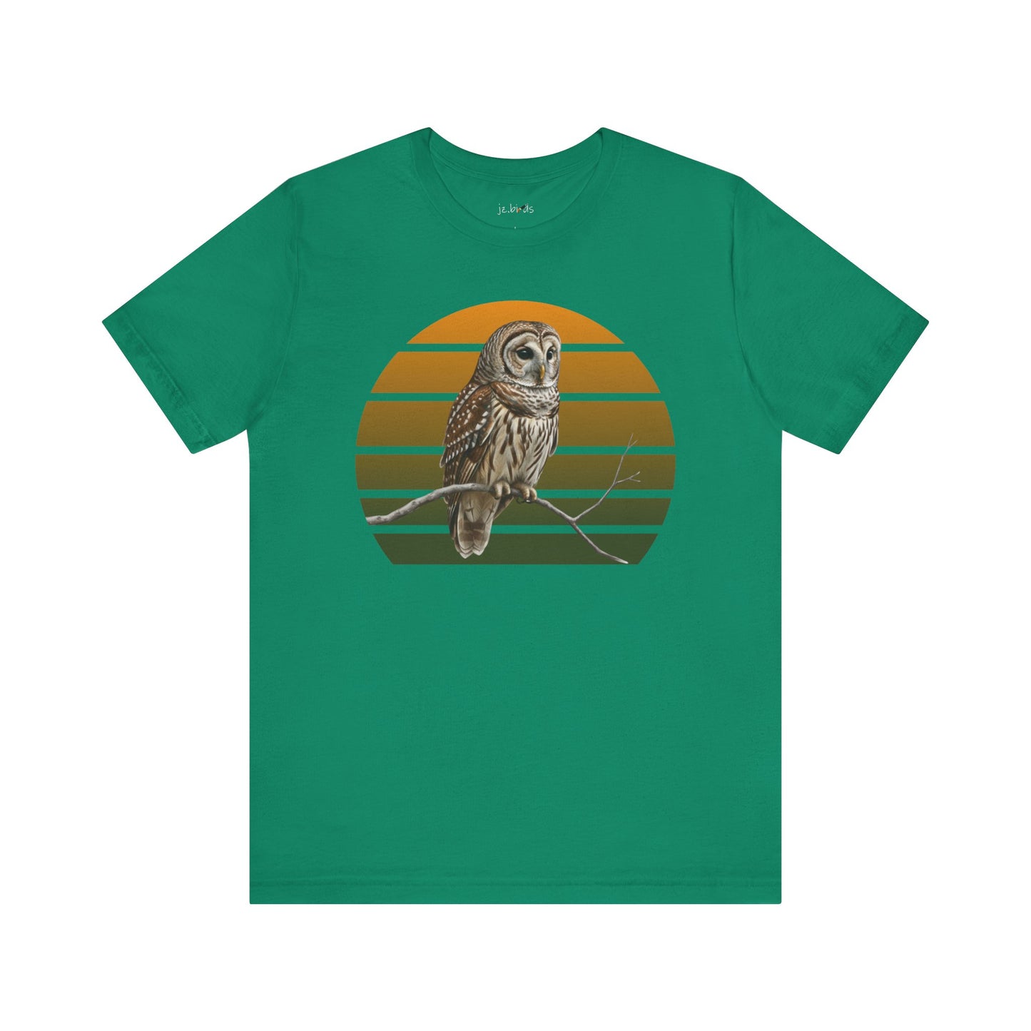 Barred Owl T-Shirt | Unisex Retail Fit Bird Lover Tee | Wildlife Birder Gift