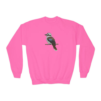 Kookaburra Bird Birdwatching Youth Crewneck Sweatshirt