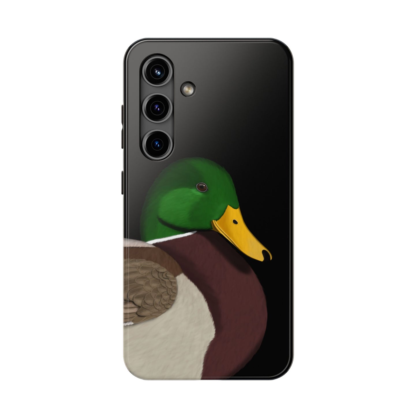 Mallard Bird Art Tough Phone Case Black