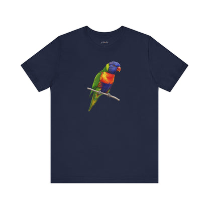 Rainbow Lorikeet T-Shirt | Unisex Bird Lover Tee | Wildlife Birder Gift