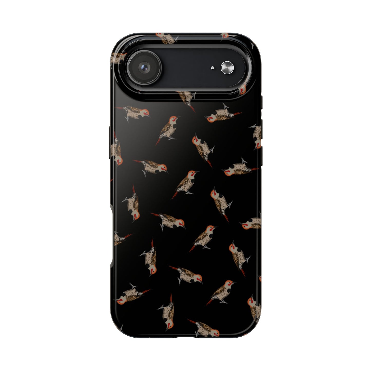 Northern Flicker iPhone Case Black – Premium Tough Phone Cover for Bird Lovers
