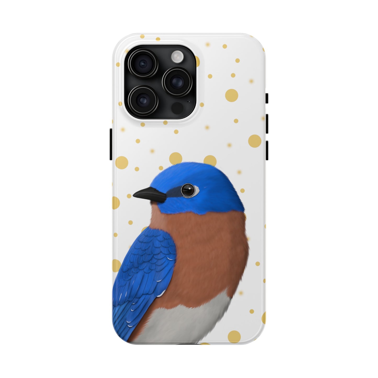 Bluebird Bird Art Tough Phone Case White