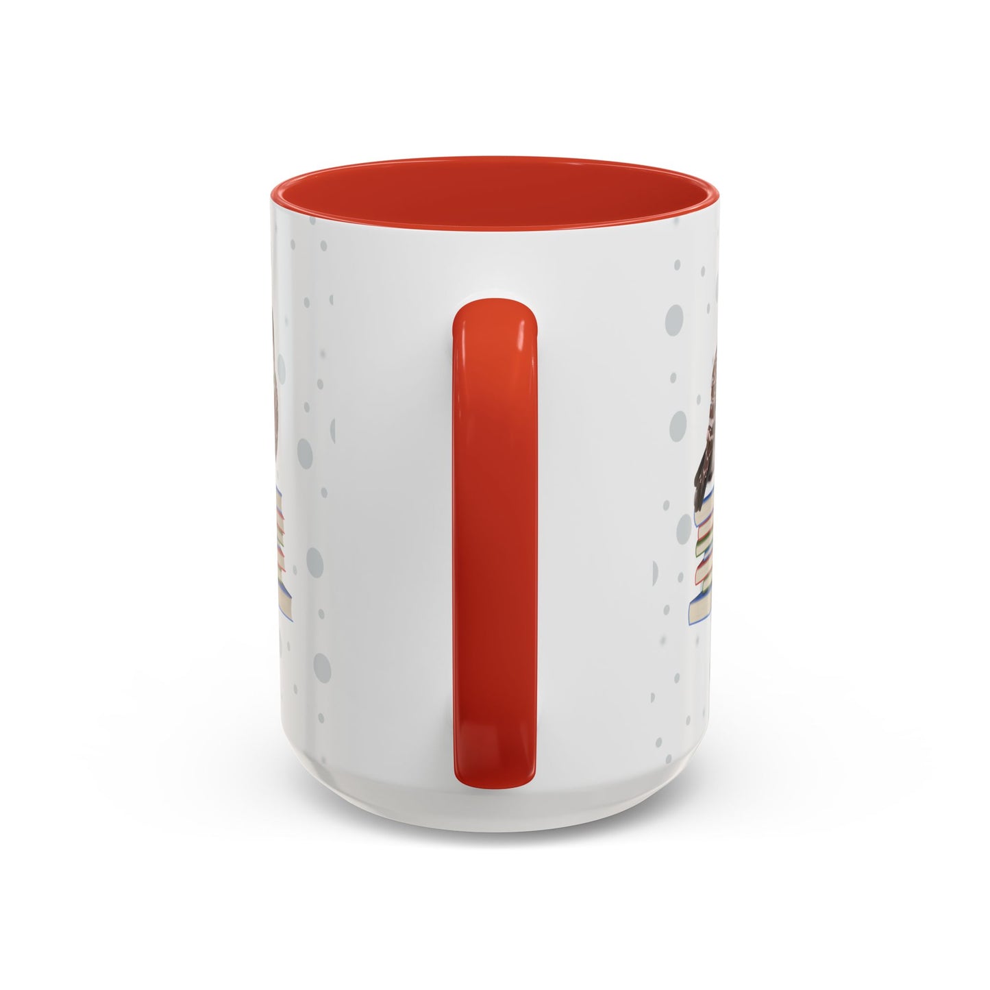 Cute Owl on Books Teacher Mug – Two-Tone Classroom Coffee Cup
