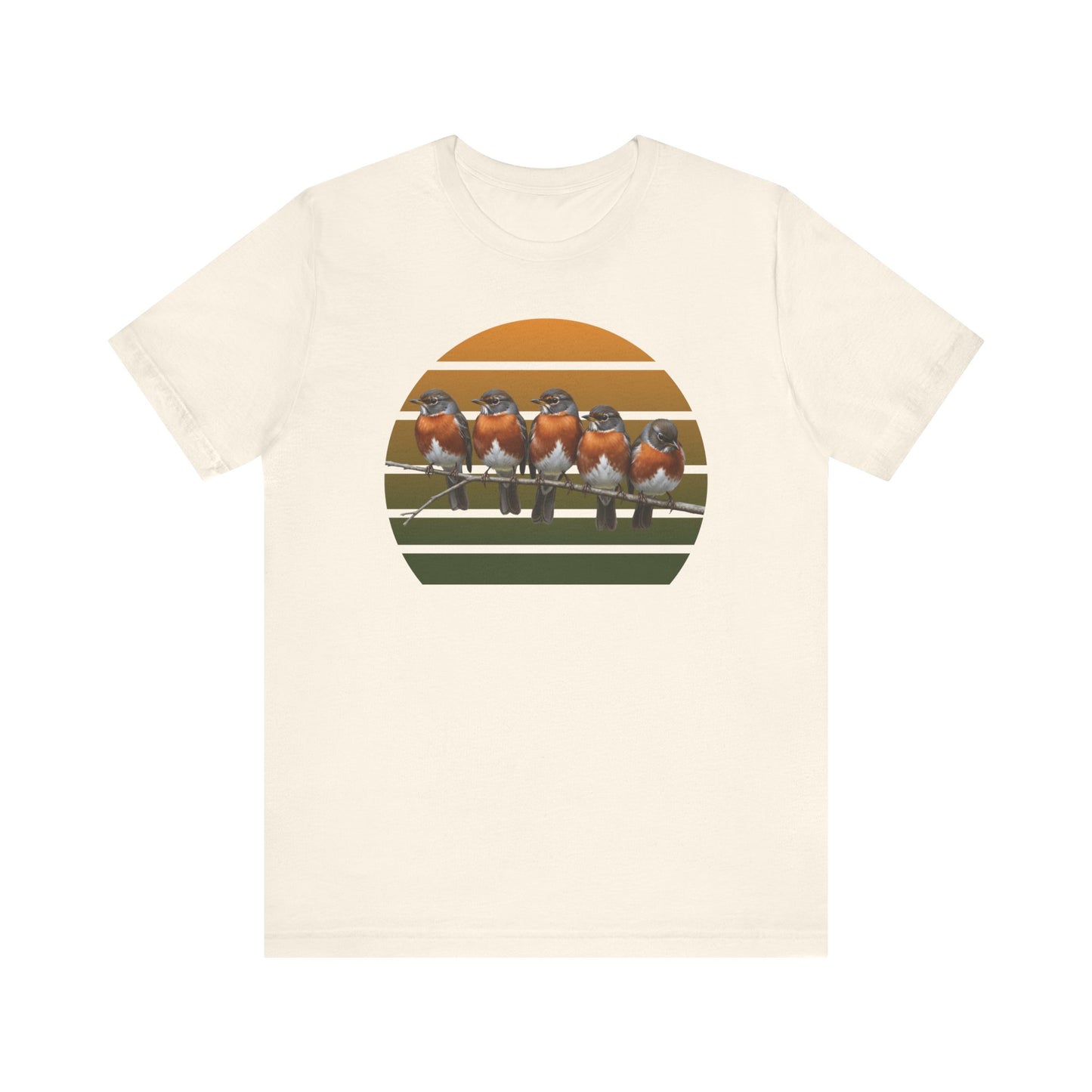 American Robin Premium T-Shirt | Unique Birdwatcher & Birder Gift by jz.birds